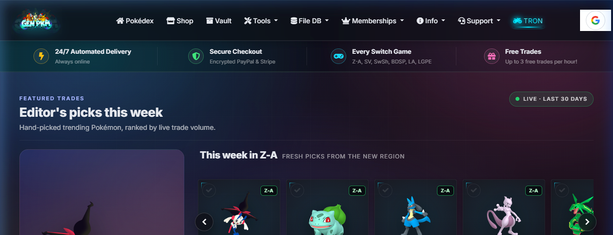 GenPKM.com Platform Screenshot